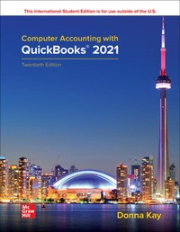 Abbildung von: ISE Computer Accounting with QuickBooks 2021 - McGraw-Hill Education
