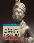 Cover: A History of World Societies, Volume 1 - Bedford/Saint Martin's
