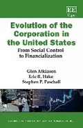 Cover: Evolution of the Corporation in the United States - Edward Elgar Publishing