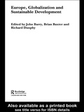 Cover: Europe, Globalization and Sustainable Development - Routledge