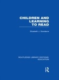 Abbildung von: Children and Learning to Read (RLE Edu I) - Routledge