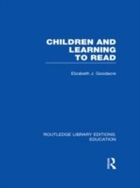 Abbildung von: Children and Learning to Read (RLE Edu I) - Routledge