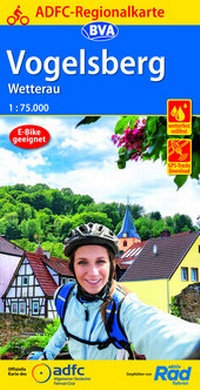 Abbildung von: ADFC-Regionalkarte Vogelsberg Wetterau, 1:75.000, mit Tagestourenvorschlägen, reiß- und wetterfest, E-Bike-geeignet, GPS-Tracks Download - BVA BikeMedia