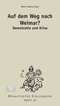 Cover: Auf dem Weg nach Weimar? Demokratie und Krise - AVA