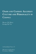 Cover: Oasis and Casbah - University of Michigan, Museum of Anthropology, Publications Department