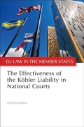 Cover: The Effectiveness of the Koebler Liability in National Courts - Hart Publishing