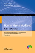 Cover: Human Mental Workload: Models and Applications - Springer