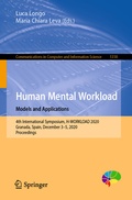 Cover: Human Mental Workload: Models and Applications - Springer