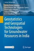 Cover: Geostatistics and Geospatial Technologies for Groundwater Resources in India - Springer
