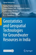 Cover: Geostatistics and Geospatial Technologies for Groundwater Resources in India - Springer