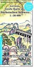 Cover: Gro&szlig;e Karte der S&auml;chsischen Schweiz 1:30000 - Kartographischer Vlg B&ouml;hm