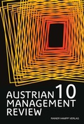 Cover: AUSTRIAN MANAGEMENT REVIEW - Edition Rainer Hampp