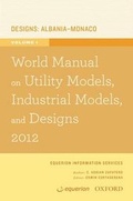 Cover: World Manual on Utility Models, Industrial Models, and Designs 2012 Volume 1 - OUP India