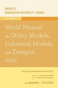 Cover: World Manual on Utility Models, Industrial Models, and Designs 2012 Volume 3 - OUP India