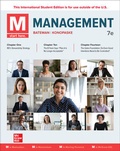 Cover: M: Management ISE - McGraw-Hill Education