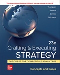 Cover: Crafting & Executing Strategy: The Quest for Competitive Advantage: Concepts and Cases ISE - McGraw-Hill Education