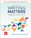 Cover: Writing Matters Comprehensive ISE - McGraw-Hill Education