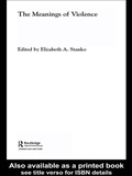 Cover: The Meanings of Violence - Routledge