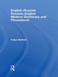 Abbildung von: English-Russian Russian-English Medical Dictionary and Phrasebook - Routledge
