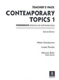 Cover: Contemporary Topics Teacher's Pack - Pearson Longman