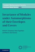Cover: Invariance of Modules under Automorphisms of their Envelopes and Covers - Cambridge University Press