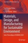 Cover: Materials, Design, and Manufacturing for Sustainable Environment - Springer