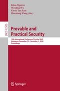 Cover: Provable and Practical Security - Springer