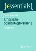 Cover: Empirische Solidarit&auml;tsforschung - Springer VS