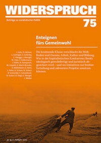 Enlarge image Cover: Widerspruch 75 - Rotpunktverlag