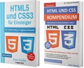 Cover: HTML5 und CSS3 f&uuml;r Einsteiger + HTML und CSS Kompendium (Taschenbuch) - BMU Media Verlag