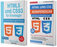 Enlarge image Cover: HTML5 und CSS3 für Einsteiger + HTML und CSS Kompendium (Hardcover) - BMU Media Verlag