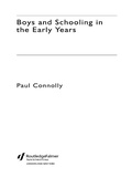 Cover: Boys and Schooling in the Early Years - Routledge