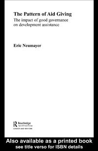 Enlarge image Cover: The Pattern of Aid Giving - Routledge