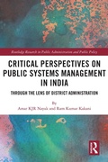 Cover: Critical Perspectives on Public Systems Management in India - Routledge