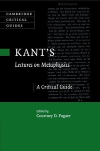 Enlarge image Cover: Kant's Lectures on Metaphysics - Cambridge University Press
