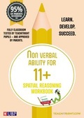Cover: 11+ Tuition Guides: NON VERBAL ABILITY - Spatial Reasoning Workbook - New Generation Publishing