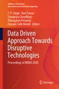 Cover: Data Driven Approach Towards Disruptive Technologies - Springer