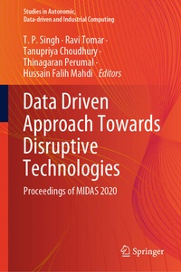 Enlarge image Cover: Data Driven Approach Towards Disruptive Technologies - Springer