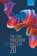 Cover: The Civil Procedure Rules at 20 - OUP eBook