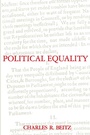 Cover: Political Equality - Princeton University Press