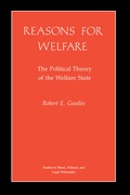 Cover: Reasons for Welfare - Princeton University Press