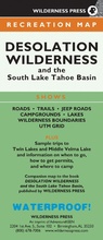 Cover: Map Desolation Wilderness and the South Lake Tahoe Basin - Wilderness Press
