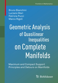 Abbildung von: Geometric Analysis of Quasilinear Inequalities on Complete Manifolds - Birkhäuser