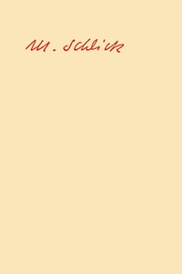 Abbildung von: Moritz Schlick. Naturphilosophische Schriften - Springer