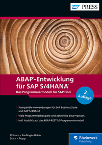 Abbildung von: ABAP-Entwicklung für SAP S/4HANA - SAP PRESS