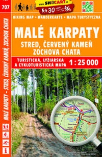 Abbildung von: Malé Karpaty - stred, Cervený Kamen, Zochova chata / Kleine Karpaten - Mittel (Wander - Radkarte 1:25.000) - SHOCart