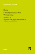 Cover: Schriften in deutscher &Uuml;bersetzung - Meiner