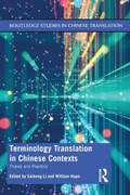 Cover: Terminology Translation in Chinese Contexts - Routledge