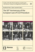 Cover: The 50th Anniversary of the European Law of Civil Procedure - Nomos/Hart