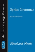 Cover: Syriac Grammar with Bibliography, Chrestomathy and Glossary - Wipf and Stock